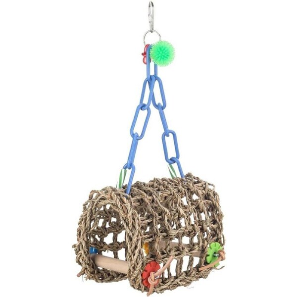 Nature Island 18cm Hanging Wagon Ho Bird Pet Interactive Exercise Fun Cage Toy