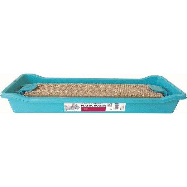 M-Pets Scratch Board Mat w/ Plastic Holder Cat/Kitten Pet Play Pod/Lounge Bed