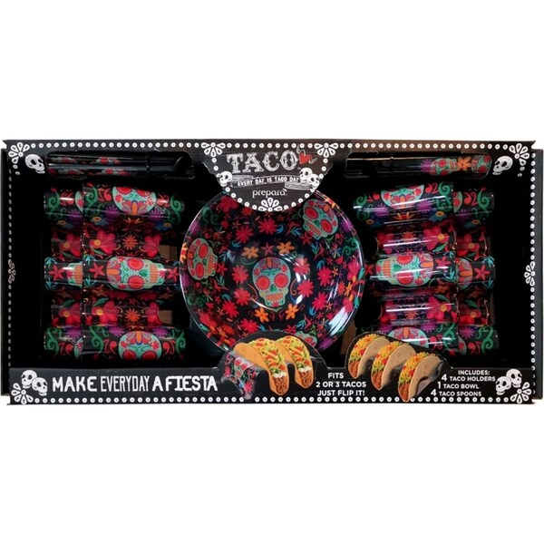 Prepara Melamine Taco Gift Box Day of the Dead - Set of 9