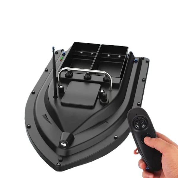 Twin Bins Motor RC Boat Fishing Boat Bait Boat 2kg Fish Baits Lure Load