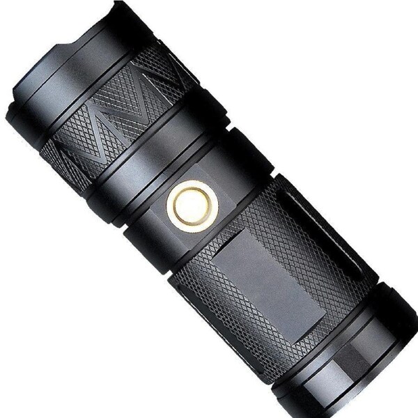 1800 Lumen Rechargeable LED Flashlight, Small and Extremely Bright Flash Light, Zoomable, Water Resistant, Adjustable Brightness for Camping, Running, Emergency