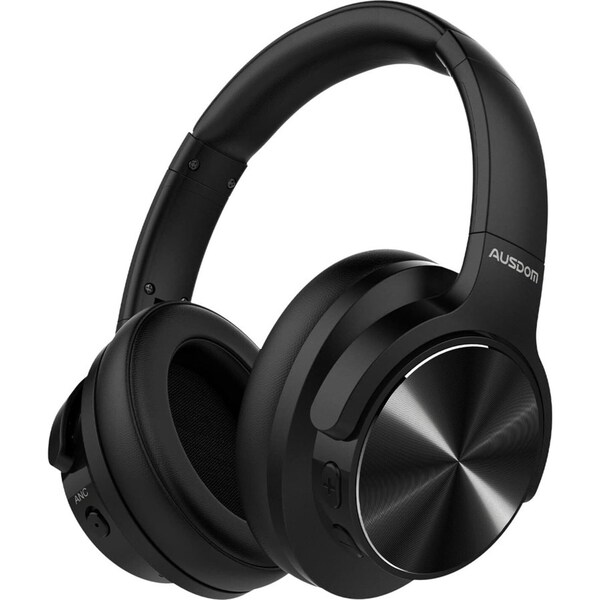 AUSDOM E9 Active Noise Cancelling Headphones Wireless Bluetooth Foldable Over Ear Headphones