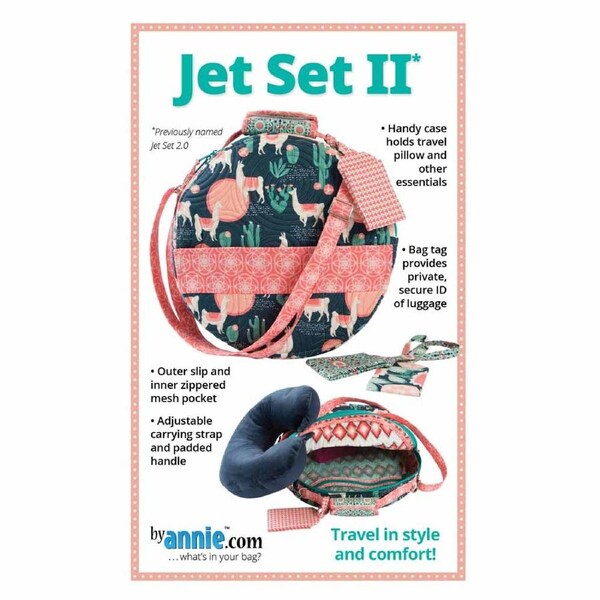 Quilting Sewing By Annie Jet Set 2 Travel Patchwork Bag Pattern