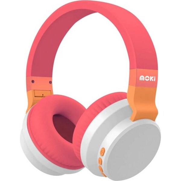 Moki Colourwave Wireless and Wired Dual use Headphones Sunset 120cm Cable Length