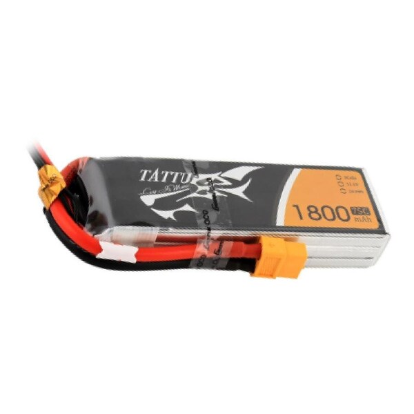 Tattu 1800mAh 75C 11.1V 3S1P Lipo Battery (XT60 Plug)