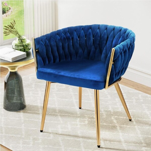 Artiss Dining Chair Vanity Chairs Armchair Blue