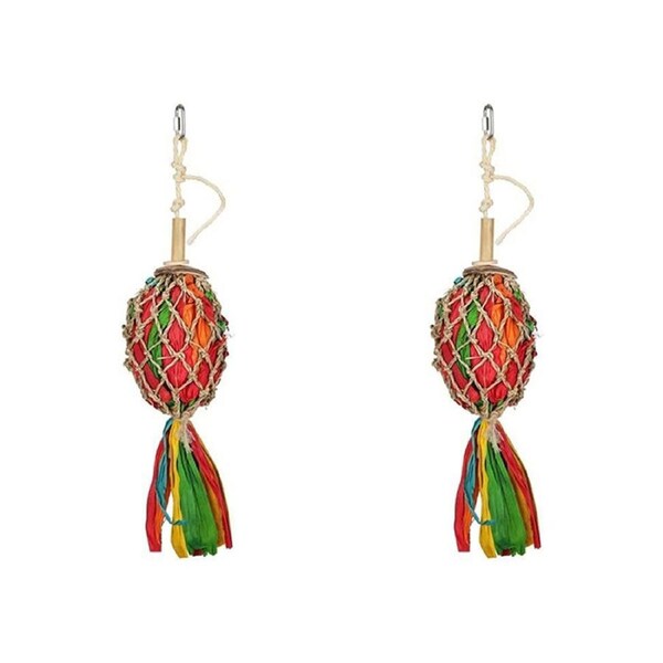 2x Nature Island Catch Of The Day Bird/Parrot Pet Interactive Exercise Cage Toy