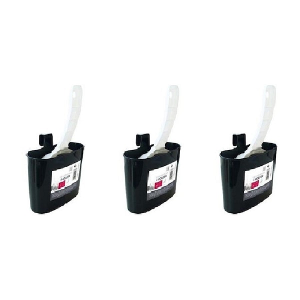 3x M-Pets Cat/Kitten Pet Litter Scoop Waste Cleaning Shovel w/Plastic Holder WHT