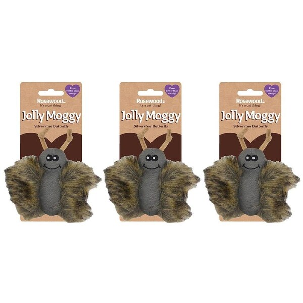 3x Rosewood Silvervine Fun Playtime Pet Supplies Cat/Kitten Activity Toys Grey