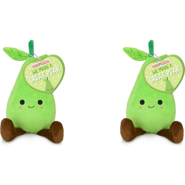 2x Adorables 17cm Pear Stuffed Plush Kids/Child Cuddle Hugging Sleep Toy 0m+
