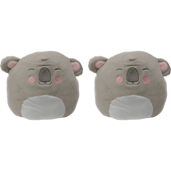 2x Squidglys 24cm Koala Animal Plush Kids/Child Pillow Soft Cuddle Cushion 0m+