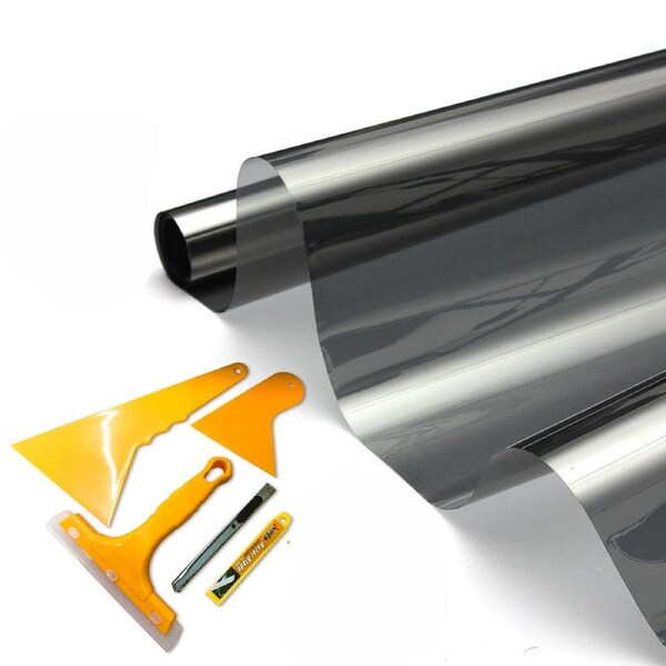 Car Home Window Tint Film Black Roll 35% VLT 760mm*7m + Window Tinting Tools Kit