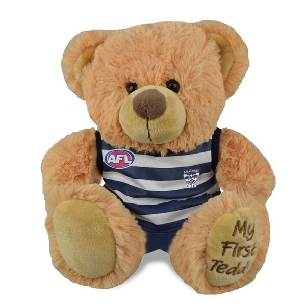 AFL Geelong First Teddy Bear 23cm Plush Stuffed Animal Kids/Child Soft Toy 0m+