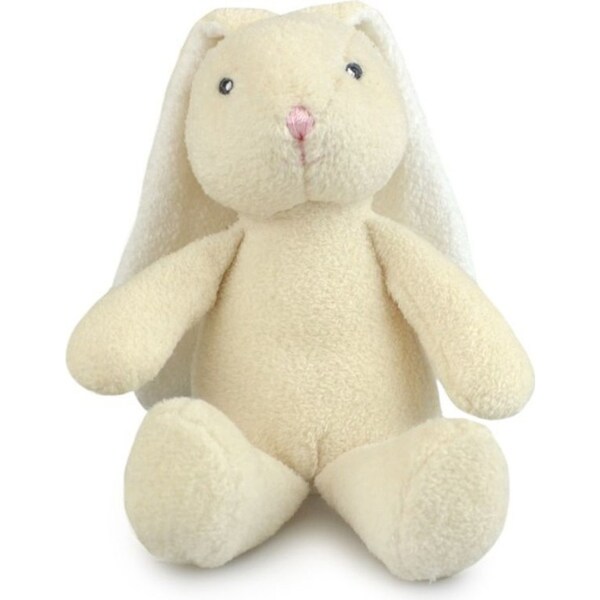 Frankie & Friends 20cm Bunny Rattle Plush Animal Kids/Child Stuffed Toy Cream 3+