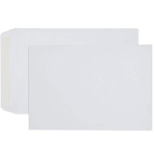 Tudor 196971 Pocket Peel And Seal White Envelopes 405x305mm Box Of 250