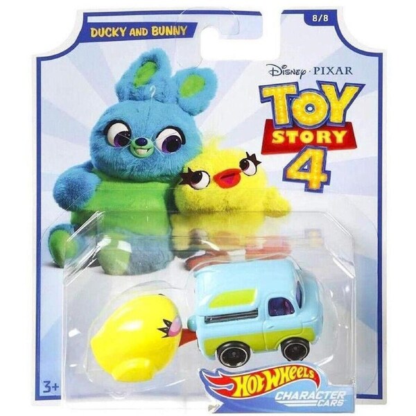 Toy Story 4 Hot Wheels Die-Cast- Duckt & Bunny-Car Ages 3+ Toy