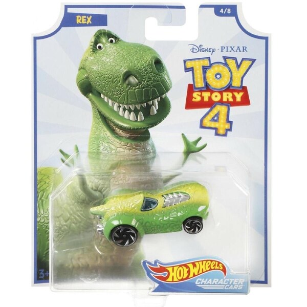 Toy Story 4 Hot Wheels Die-Cast-T Rex-Car Ages 3+ Toy