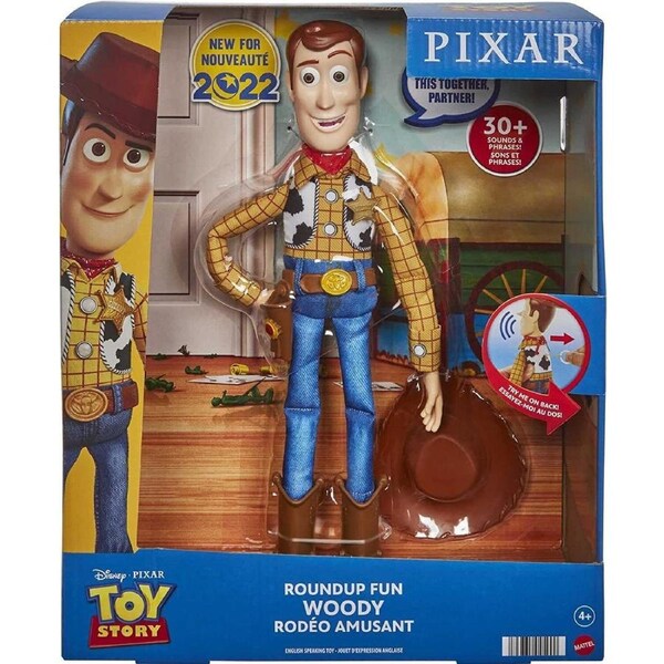 Disney Toy Story-Round Up Woody-Talking Action 4+