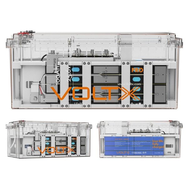 24V 100Ah Lithium Battery LiFePO4 – VoltX 2560Wh, Camping RV Backup Power
