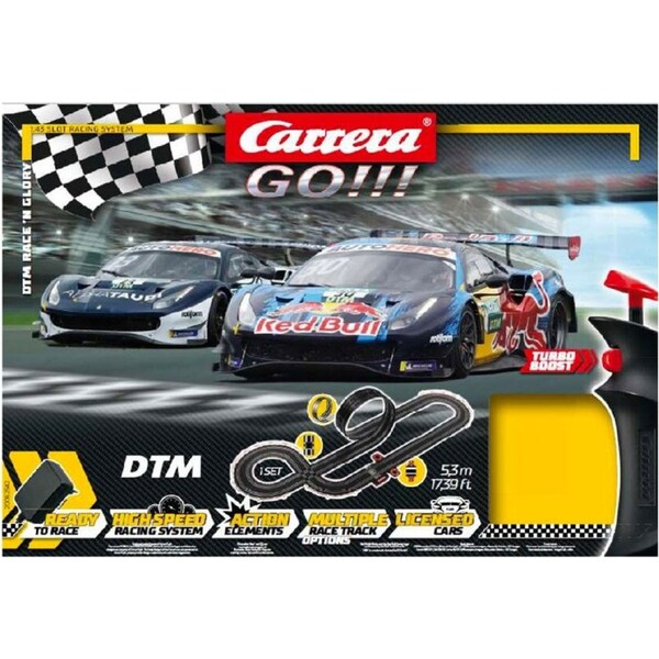 Carrera DTM Race 'N Glory 5.3m 1:43 High Speed Track Slot Car Kids Toy Set 6y+