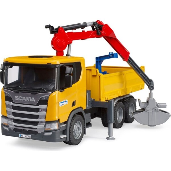 Bruder 1:16 Scania Super 560R Construction Truck With Crane Set Kids Toy 3+