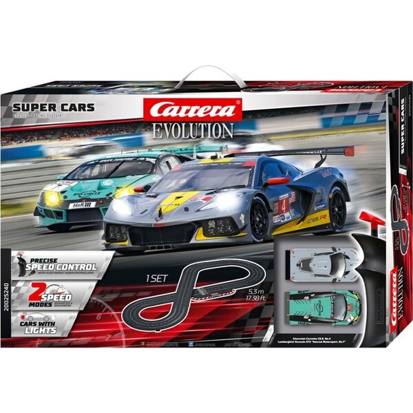 Carrera GT3 Racing Super Cars 1:32 5.3m Track Slot Car Childrens Toy Set 8y+