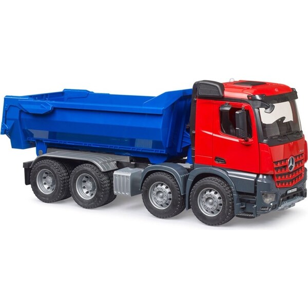 Bruder 1:16 MB Arocs Halfpipe Dump Truck Scale Model Kids Play Toy Set 3y+