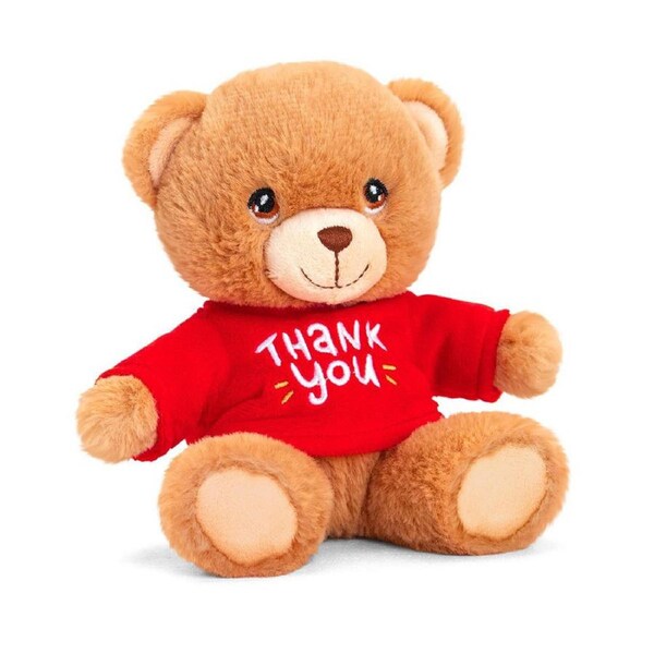 Keeleco 15cm Thank You Bear Animal Stuffed Plush Kids/Children Toy Brown 0m+