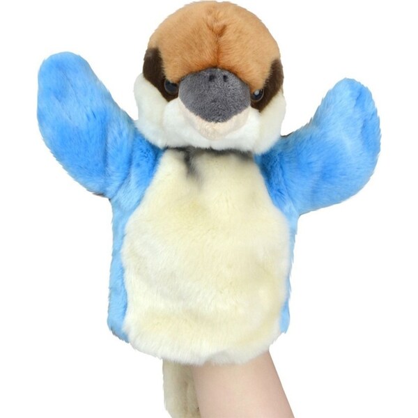 Lil Friends 26cm Kookaburra Animal Hand Puppet Kids/Children Plush Toy Blue 0m+