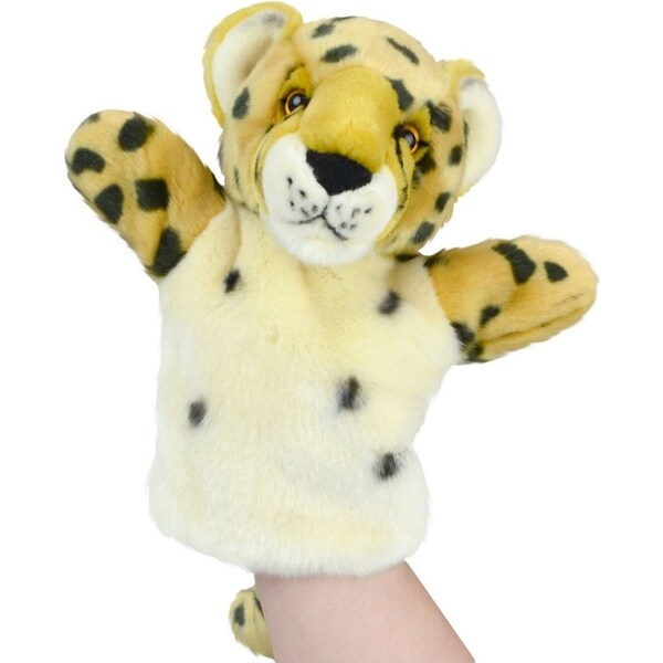 Lil Friends 26cm Cheetah Animal Hand Puppet Kids/Children Plush Toy Yellow 0m+