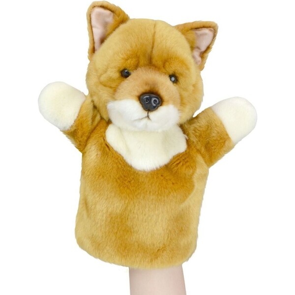Lil Friends 26cm Dingo Animal Hand Puppet Kids/Children Soft Plush Toy Brown 0m+