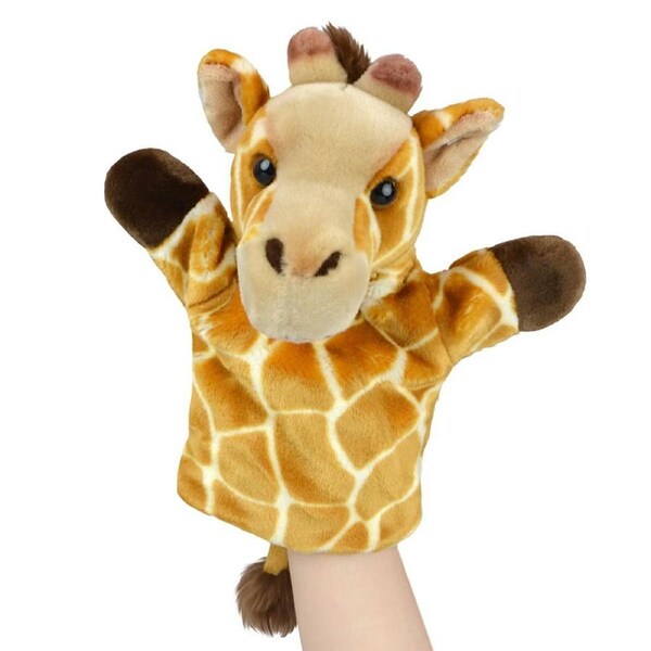 Lil Friends 26cm Giraffe Animal Hand Puppet Kids/Children Plush Toy Brown 0m+