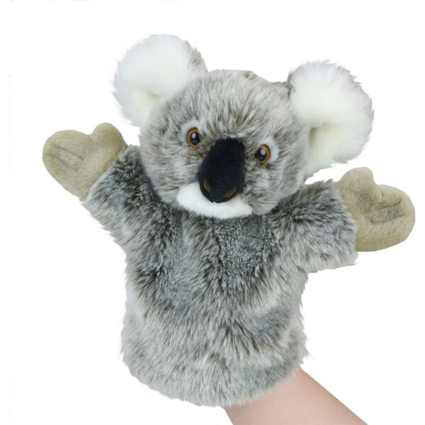 Lil Friends 26cm Koala Animal Hand Puppet Kids/Children Soft Plush Toy Grey 0m+