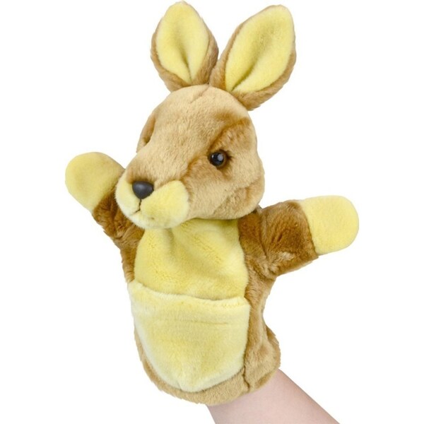 Lil Friends 26cm Kangaroo Animal Hand Puppet Kids/Children Plush Toy Brown 0m+