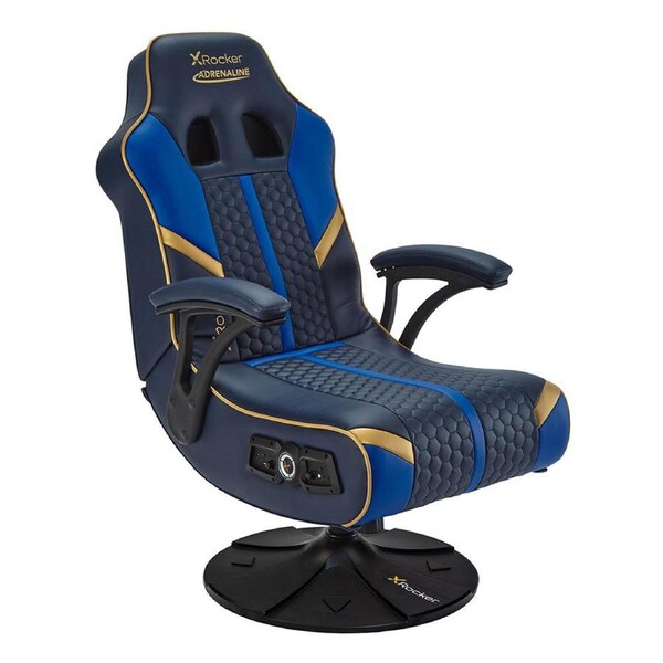 X Rocker Adrenaline 2.1 Bluetooth Audio Speaker Rocker Gaming Chair w/ Vibration