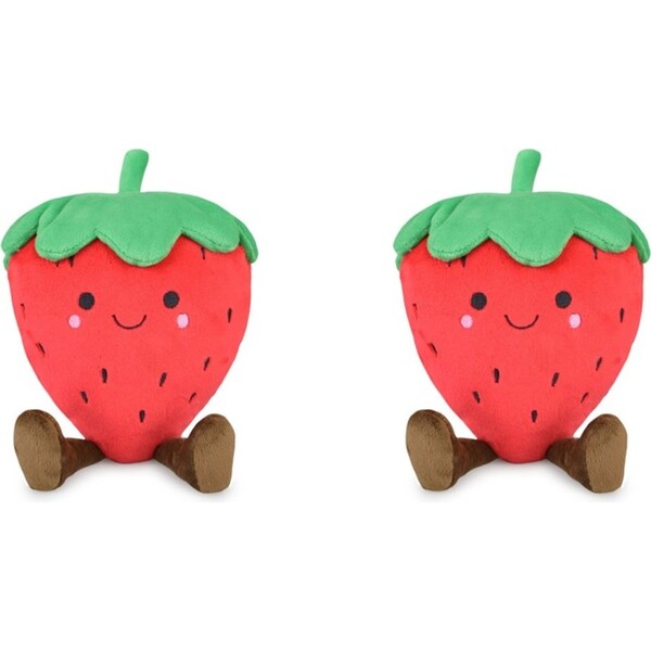 2x Adorables 17cm Strawberry Stuffed Plush Kids/Child Cuddle Hugging Toy 0m+