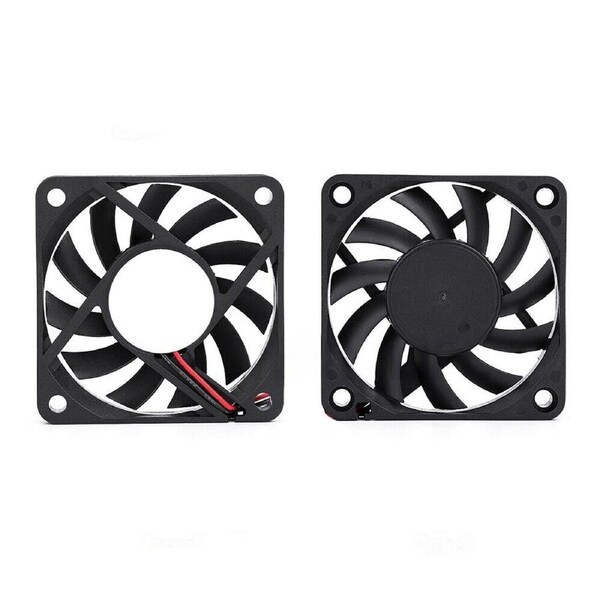 Brushless Silent Computer PC Case Cooling Cooler Fans Black 12V - 2x