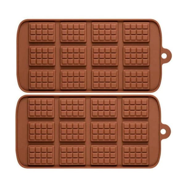 Mini Chocolate Bar Flexible Silicone Mold Candy Chocolate Cake Jelly Mould - 2x