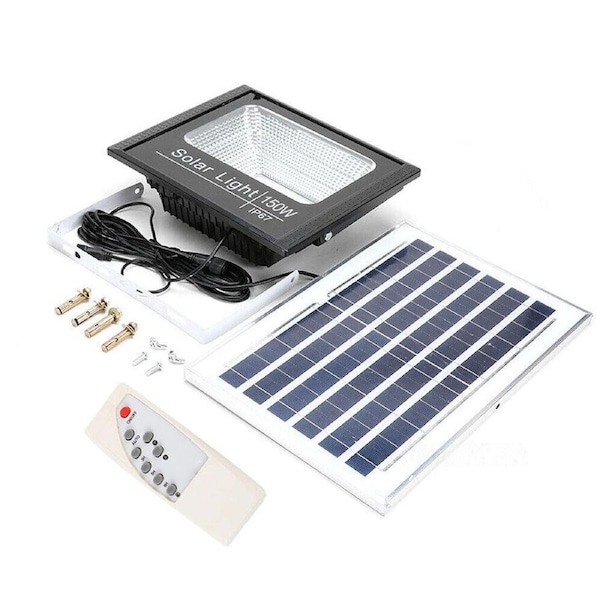 LED Solar Light Street Flood Sensor Remote Outdoor Garden Security Lamp