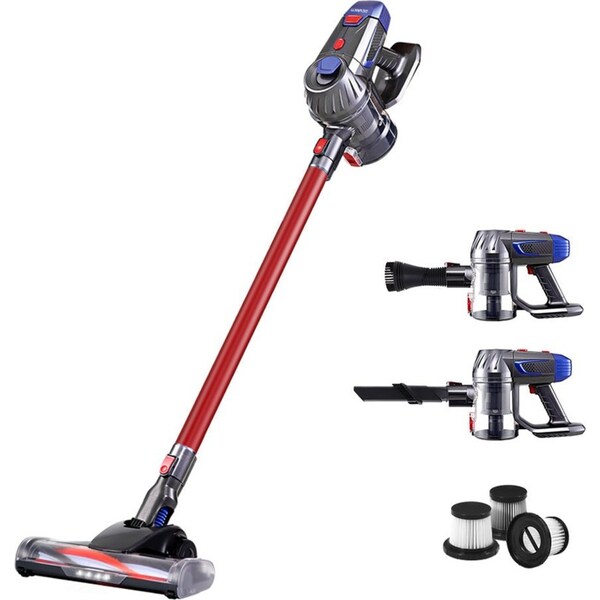 Handheld Vacuum Cleaner Stick Bagless Cordless 2-Speed Spare HEPA Filter