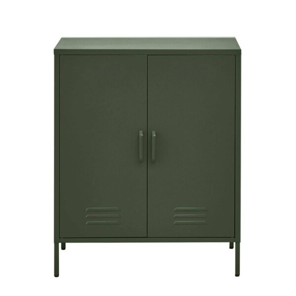 Buffet Sideboard Locker Metal Storage Cabinet - Green