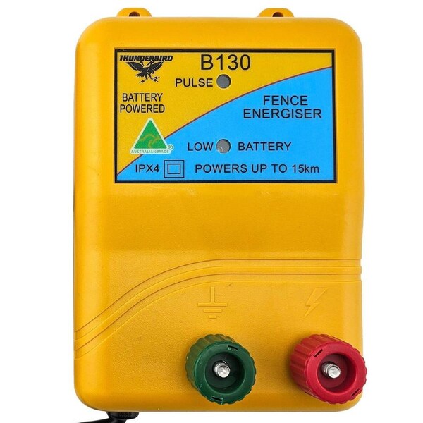 Thunderbird 15km Battery Electric Fence Energiser - B-130