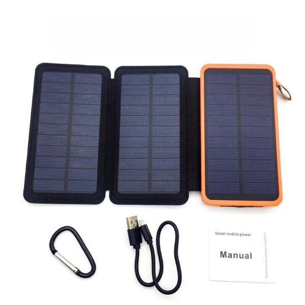 300000mAh Solar Panel External Battery Charger Power Bank For Phone Tablets