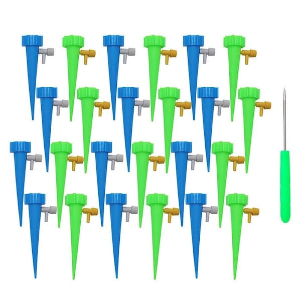 Drip Irrigation System Kit Drippers Self Watering Spikes Plant Flower Garden