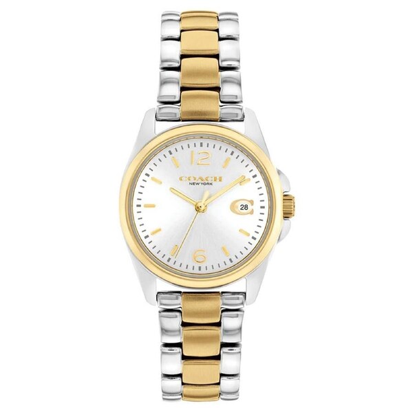 Coach Two-Tone Steel Silver White Dial Women's Watch - 14503909