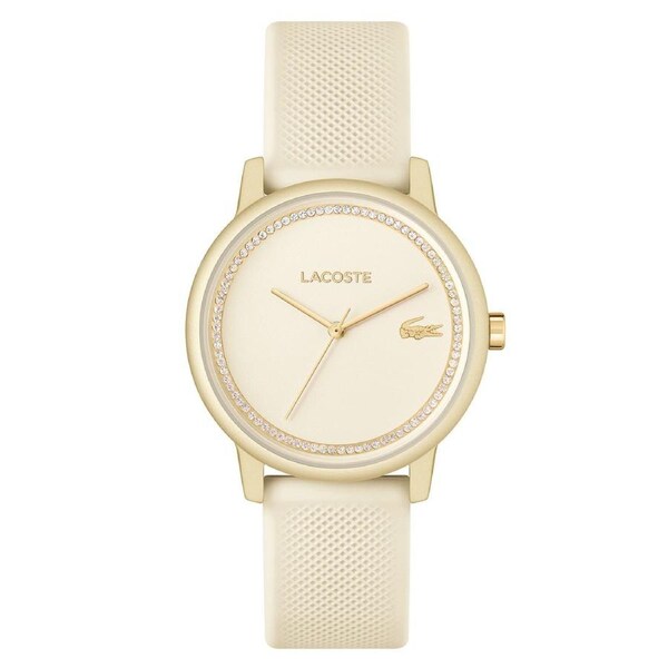 Lacoste 12.12 Silicone Champagne Dial Women's Watch - 2001288