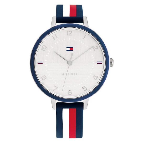 Tommy Hilfiger Multi-Colour Silicone White Dial Slim Women's Watch - 1782584