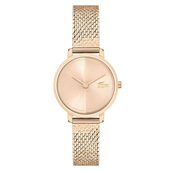 Lacoste Carnation Gold Steel Mesh Slim Women's Watch - 2001296