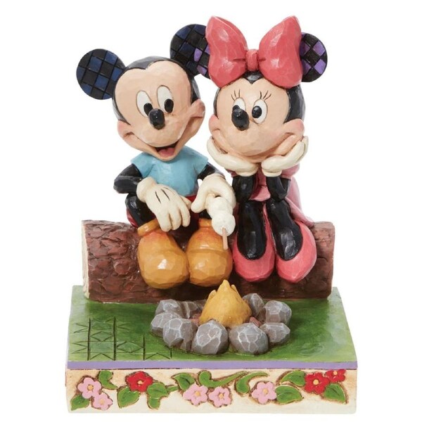 Disney Traditions by Jim Shore - Mickey & Minnie Campfire Sweethearts Figurine 14.5cm