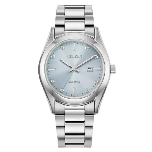 Citizen Eco-Drive Blue Dial Stainless Steel Women's Watch (EW2700-54L)